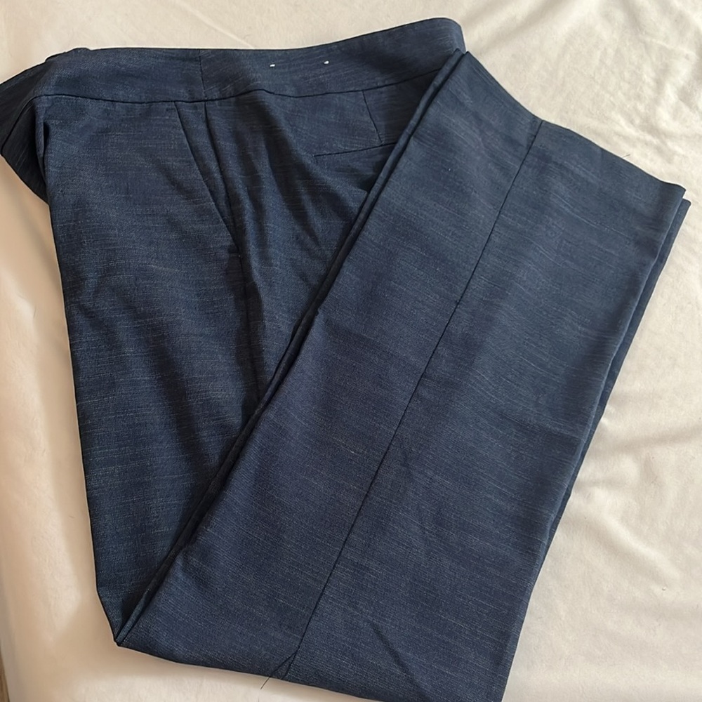 Business, casual, Ann Taylor factory, blue slacks, wide leg